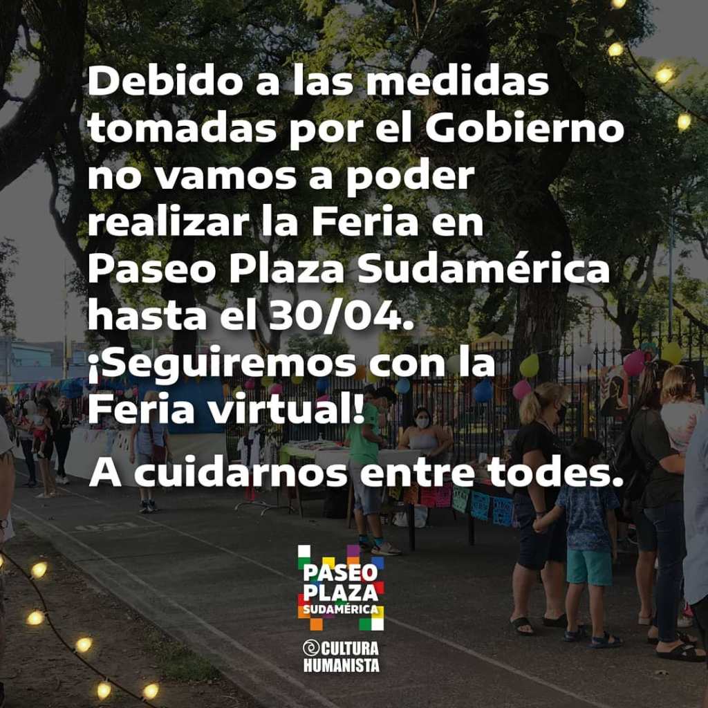 Feria Plaza Sudamérica – nuevas restricciones
